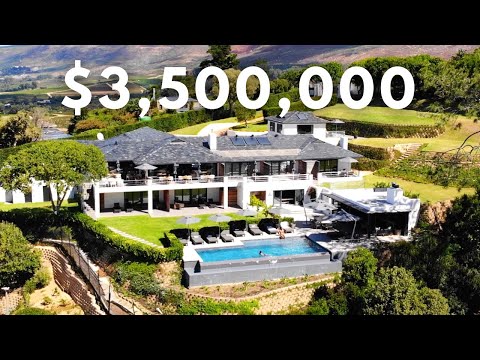 Touring a $3,500,000 LUXURY Villa Estate with Vineyards All Around in Constantia, Cape Town!