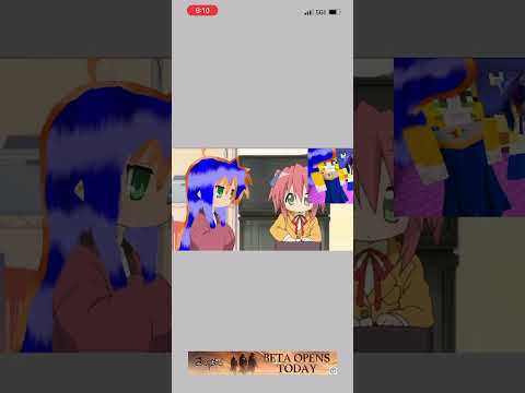 Me as Konata and miss orange sherbet as yutaka speed paint edit