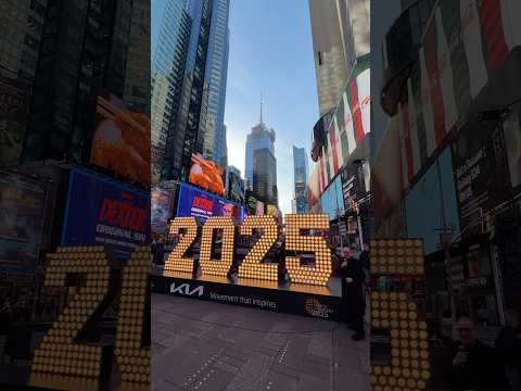 Lighting Up 2025 in Times Square 🥳