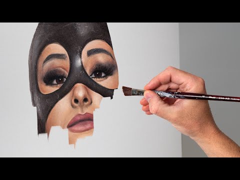 Trying to paint the PERFECT face | Ariana Grande Oil Painting Process