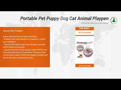 Portable Pet Puppy Dog Cat Animal Playpen