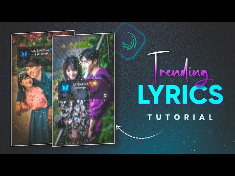 Trending Music Player Card Lyrics Rain Drop Video Editing in Alight Motion