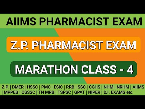 AIIMS Pharmacist exam preparation | Z.P. Pharmacist exam preparation @MANISH06