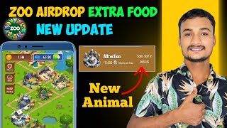 Zoo Airdrop New Update Today | Zoo Airdrop Extra Food 🥝 | Zoo Airdrop Listing Date 📅