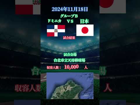 【プレミア12】11/18プレミア12の試合結果　日本はどうなった？　#プレミア12 #野球 #世界大会