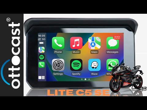 Upgrade Any Motorcycle With The Ottocast Lite C5 SE Smart Screen Unlocking CarPlay Or Android Auto