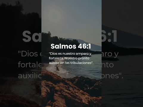 Dios es nuestro amparo y fortaleza, Nuestro pronto auxilio en las tribulaciones".Salmos 46:1 RVR196