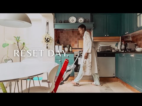 Reset day | making breakfast, cleaning, doing my daughter's hair, cooking  | slow living