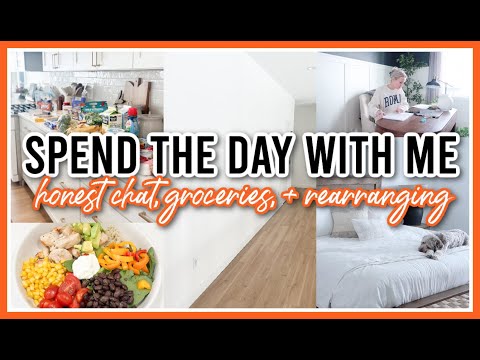 HONEST CHAT, GROCERY HAUL, + REARRANGING | DAY IN THE LIFE 2024