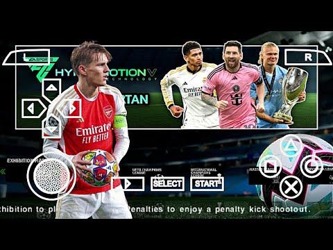 eFootball PES 2024 PPSSPP Patch EA FC24 v6 New Real Faces Update Kits & Transfer Camera Ps5