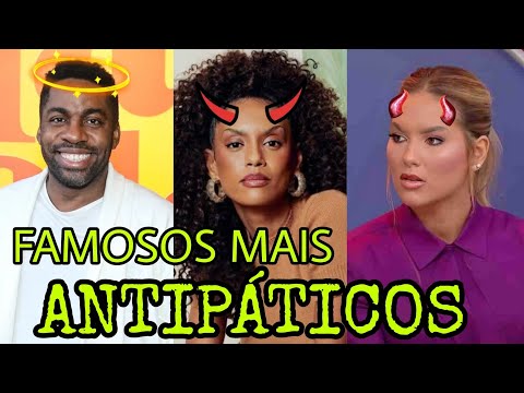 7 FAMOSOS MAIS INSUPORTÁVEIS DA MÍDIA BRASILEIRA