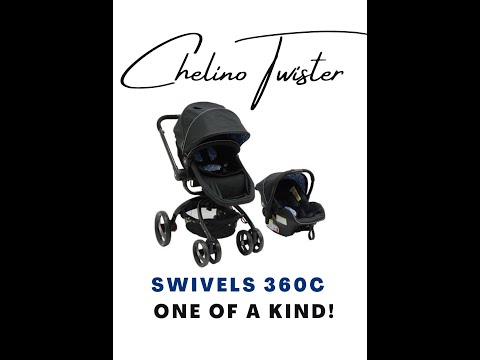 Chelino Twister Travel System - lightweight, compact & swivels 360C!