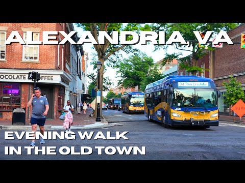 ALEXANDRIA Virginia Walking Tour 4K 🇺🇸