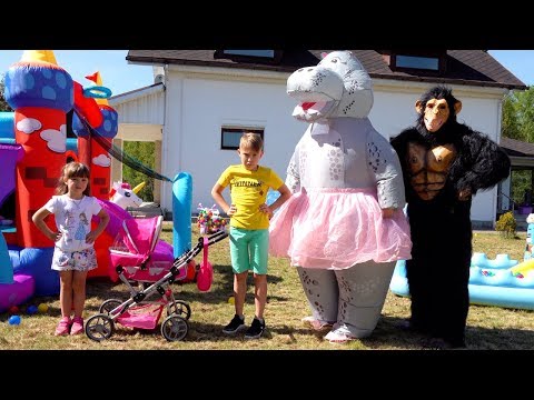 Ksysha plays Hide and Seek in a children's playground | Ksysha Kids TV