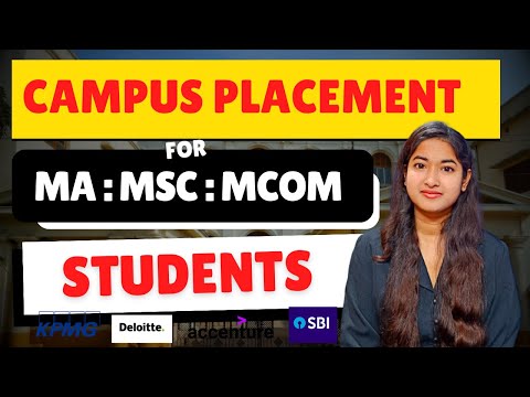 Campus Placement For MA : MSC : MCOM Students | Calcutta University Campus Placement |