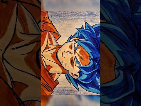 Super Saiyan Blue Goku 💙 Dragon ball #art #artist #anime #otaku #reels #shorts #dragonball #naruto