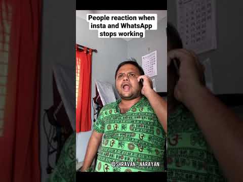 People reaction when insta and WhatsApp stops working | Kannada comedy