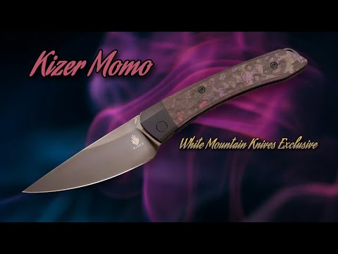 Kizer Momo BIG Front Flipper: S45VN, Purple Haze FC White Mountain Knives Exclusive!