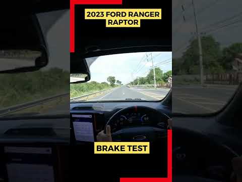 BRAKE TEST 2023 Ford Ranger Raptor