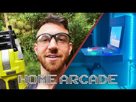 How Crazy is Our Homemade Arcade? - Watch Lauren's Reaction!