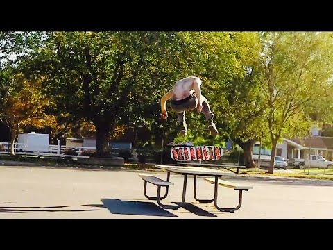 CAB FLIP OVER A PICNIC TABLE