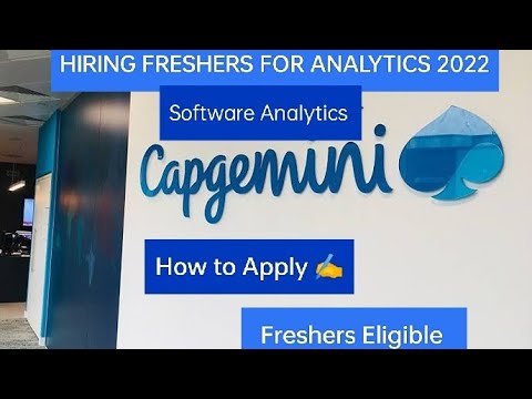 CAPGEMINI HIRING FRESHERS 2022 | SOFTWARE ANALYST | HOW TO APPLY ✍️ | ELIGIBILITY CRITERIA