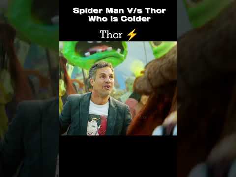 Spider Man Vs Thor Who is Colder #shorts #marvel #thor #spiderman