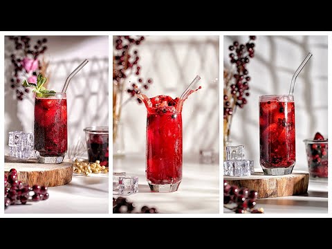 Mixed Berry Mojito / Non-Alcoholic Mojito coktail / refreshing summer berries Mojito