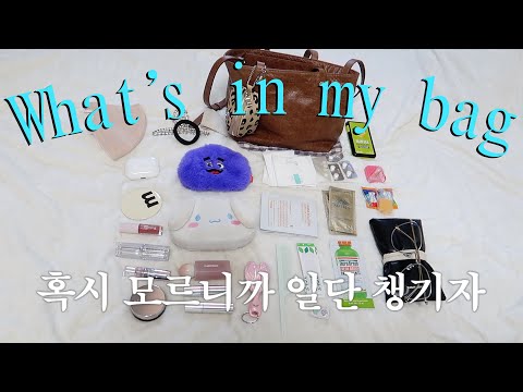 브라운, 레오파드 패턴에 꽂힌 보부상 인간의 왓츠인마이백👜🤎ㅣ미닛뮤트 리무드백, 왓츠인마이파우치, 인생템 추천