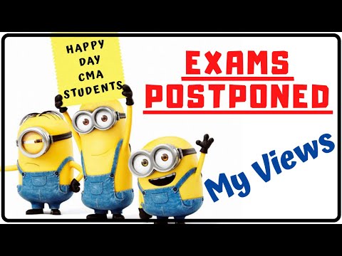 #HAPPYDAY | CMA Exams Postponed | ICMAI | CMA | CMA Junction