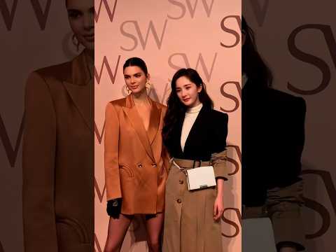 Yang Mi and Kendall Jenner for Stuart Weitzman #yangmi #kendalljenner #stuartweitzman