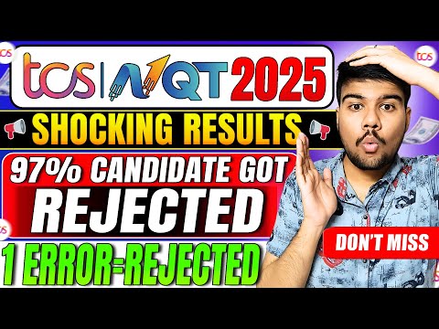 🚨 TCS NQT Results Declared! 97% Rejected—What’s Happening? 😱