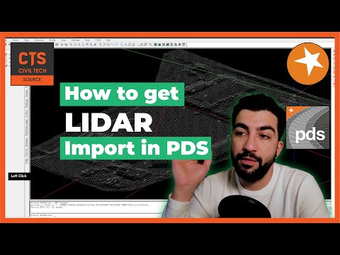 Lidar survey - How to import in PDS