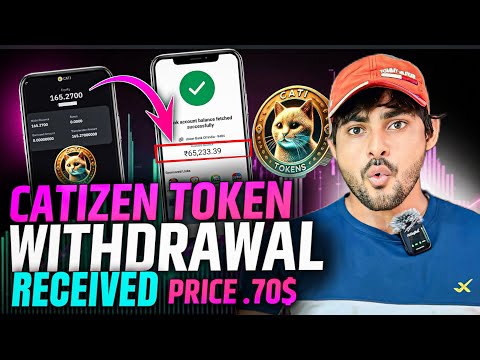 $CATI $.7 Check Your Account Catizen Recieved🤩|| Catizen Airdrop Withdrawal || Catizen Airdrop Price