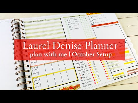 Laurel Denise PLAN WITH ME | October Setup | Customizable Dashboard Space - My Favorite!