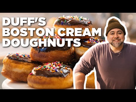 Duff Goldman's Boston Cream Doughnuts | Food Network