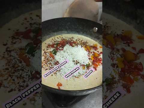 White Sauce Pasta Restaurant Original Recipe #pastarecipe #pasta #short #viral #indianfood #trending