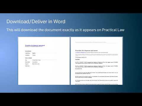 Practical Law – Delivering & Working with documents