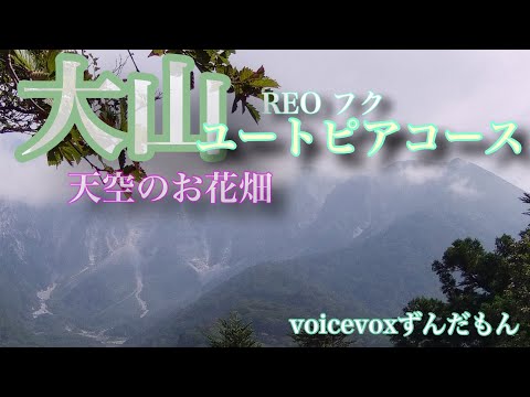 【大山登山】雄大な大山が見えるユートピア天空の花畑コース、2020年動画見やすくリニューアルmountain climbing