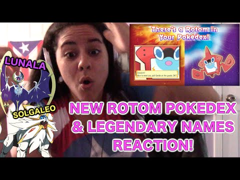 New Pokédex Rotom & Legendary Names Reaction!