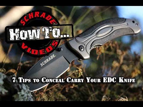 7 Tips to Conceal Carry Your EDC Knife - Best Practices - Schrade