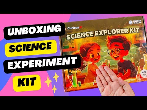 Unboxing Physics Wallah Optics Science Project Kit 🌈 best science project for class 6th