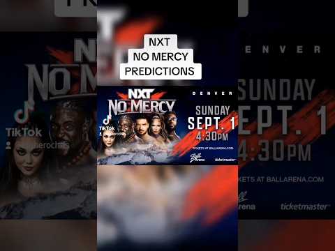 NXT No Mercy Predictions #wwe #wwenxt #nxtnomercy #shorts