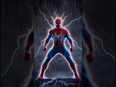 Spiderman vs Thunder #shorts #ai #marvel #spiderman #edit