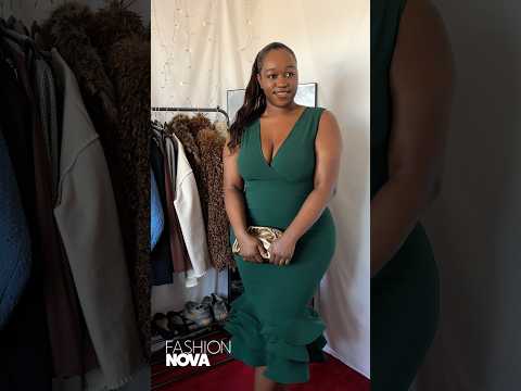 Fashion Nova Try On Haul 💚 #plussizefashion #fallfashion #shorts #reels