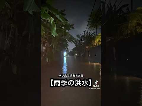 リアルなバリ島暮らし【雨季の洪水】※場所や時期によっては、こんな事件も起こります… #バリ島 #バリ島生活 #バリ島移住 #バリ島在住 #バリ島情報