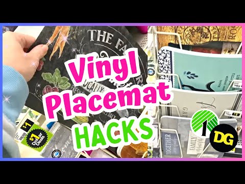 8 AMAZING DIYS Using $1 VINYL PLACEMATS | NEW Dollar Tree DIYS