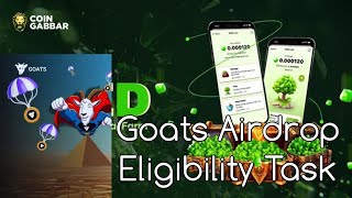 Goats you are not eligible to Airdrop | Seed Airdrop and NFT Purchase| Seed Price Goats TGE & Price