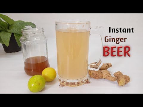 Instant Ginger BEER | అల్లం షర్బత్ | Nonalcoholic Ginger Beer