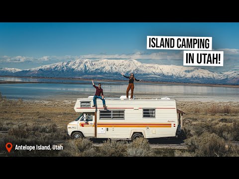 Wild RV Camping ON AN ISLAND!? - Utah’s Antelope Island is INCREDIBLE!